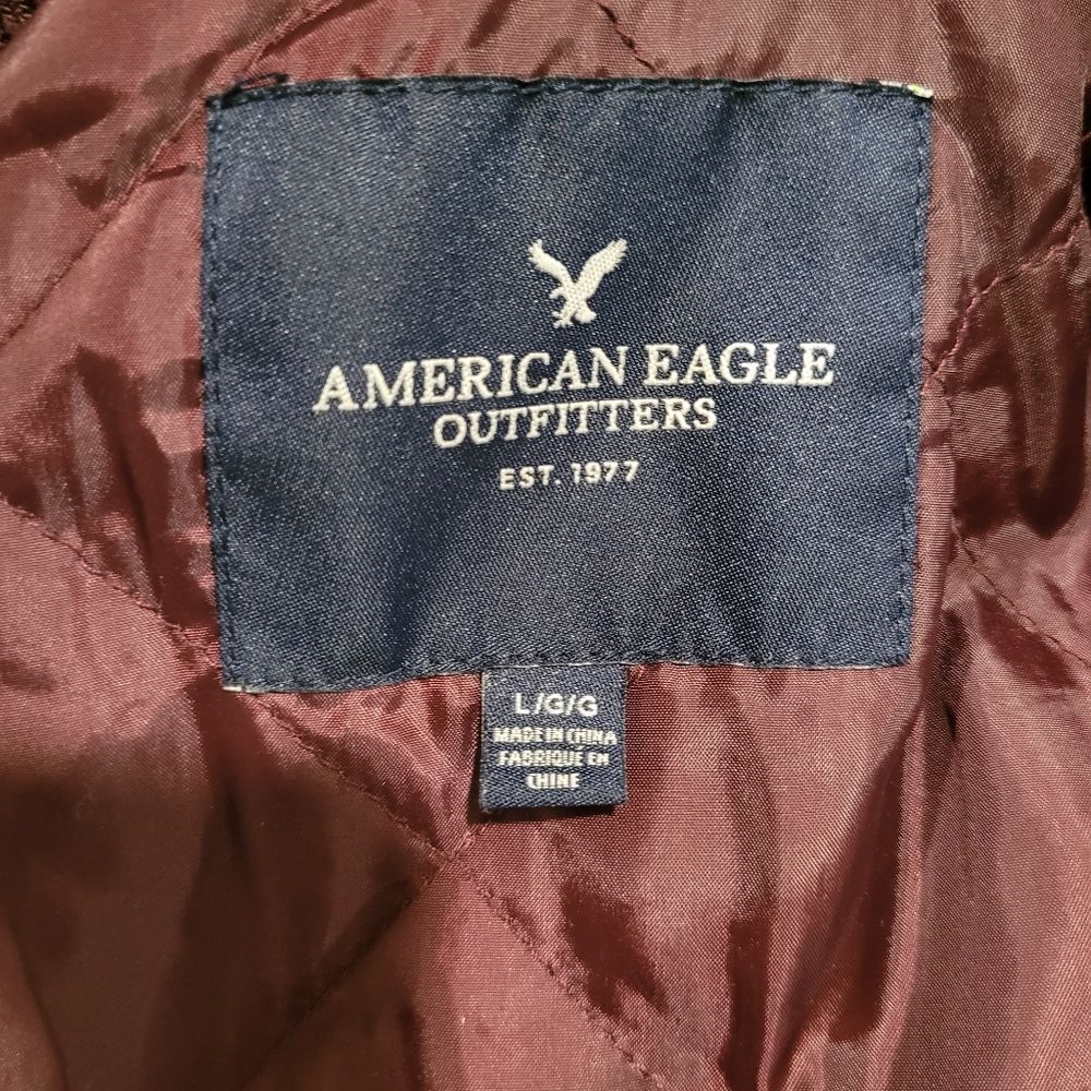 American Eagle Outfitters Maroon Bomber Jacket - Picture 4 of 5